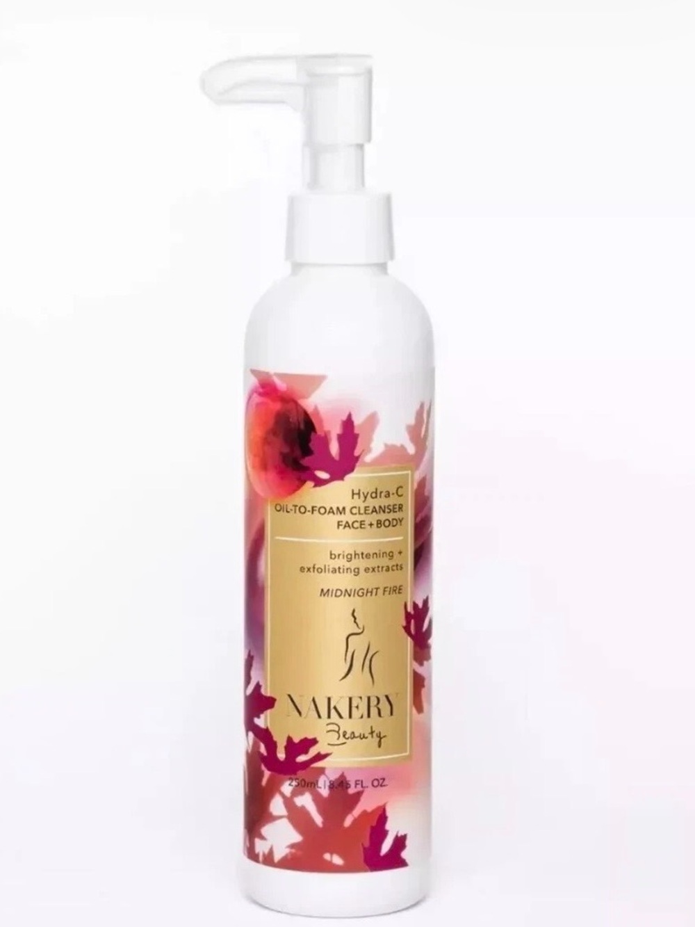 Nakery Beauty Hydra-C Oil-to-Foam Cleanser for Face + Body - 250mL